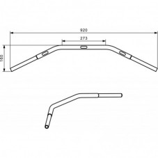 WUNDERLICH BMW Guidon Wunderlich DRAG BAR - chromé - 11802-000 BMW