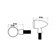 WUNDERLICH BMW HIGHSIDER Feu arrière/feu stop, clignotants LED APOLLO BULLET - noir - Ensemble 18000-100 BMW