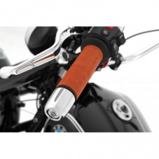 WUNDERLICH BMW Manchettes cuir Wunderlich pour les poignées de la BMW R 18 - brun - Ensemble 18701-000 BMW