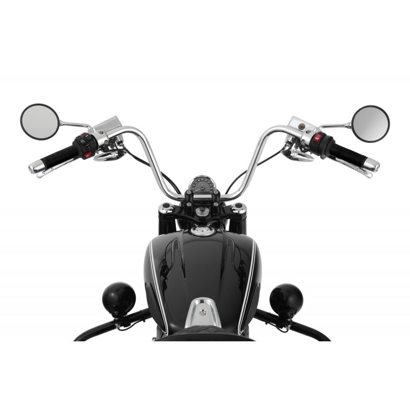 WUNDERLICH BMW Manchettes cuir Wunderlich pour les poignées de la BMW R 18\n - noir - Ensemble 18701-002 BMW