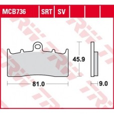 WUNDERLICH BMW Plaquettes de frein TRW Sinter Road & Track MCB736 -  - devant 23446-800 BMW