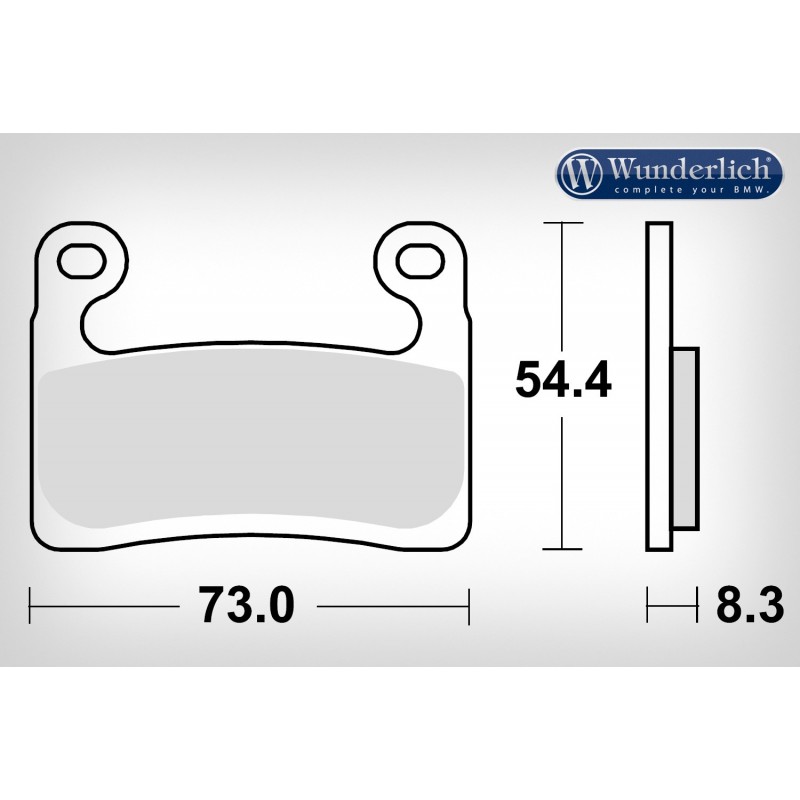 WUNDERLICH BMW TRW Brake Pads Sinter Road & Track - avant -  - Ensemble 23471-100 BMW