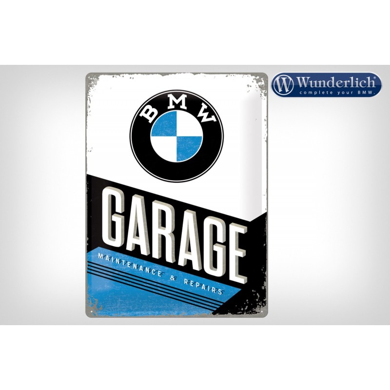 Wunderlich bmw Plaque en tôle BMW Garage 30 x 40 cm - Nostalgic Art -  - 25320-202