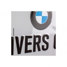 Wunderlich bmw Plaque en tôle BMW Drivers Only 20 x 10 cm - Nostalgic-Art -  - 25320-206