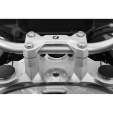 WUNDERLICH BMW Rehausse de guidon "ERGO" pour modèles BMW sans GPS - argent - 25803-001 BMW