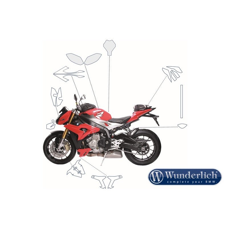 WUNDERLICH BMW Kit de protection de réservoir PremiumShield - transparent - 35981-100 BMW