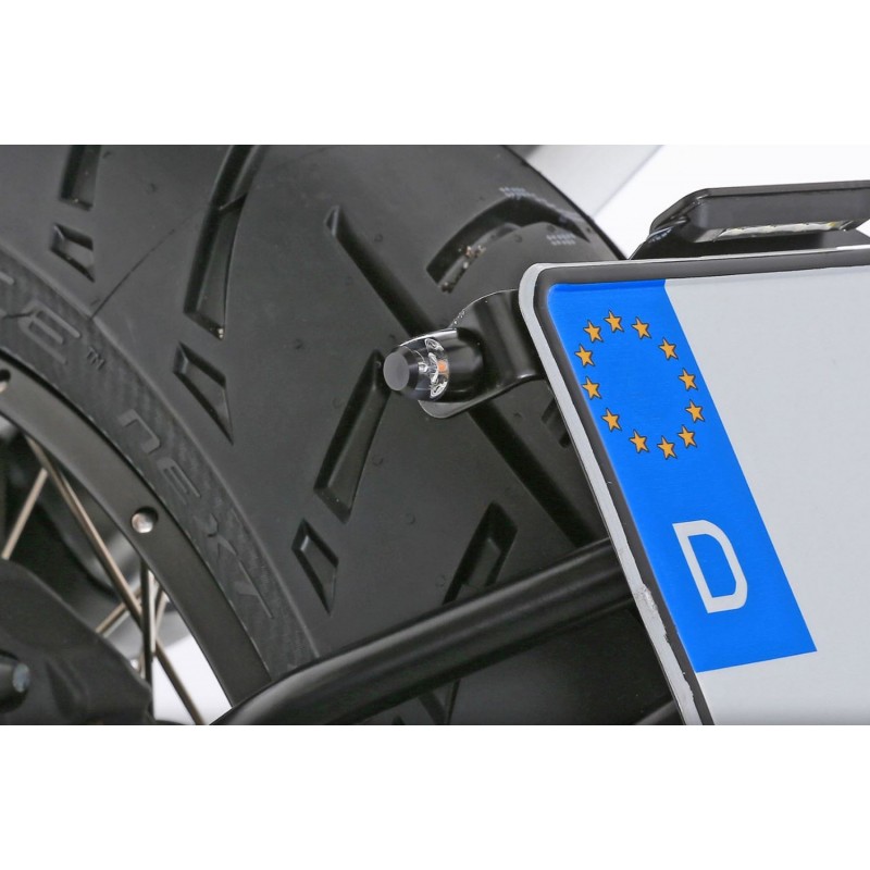 WUNDERLICH BMW Ensemble de clignotants mo.blaze pin pour porte-plaque numéralogique - noir - 220mm 38983-202 BMW