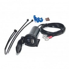 WUNDERLICH BMW Prise USB BAAS avec interrupteur marche/arrêt 5V 2,1A IPX3 - noir - 41440-500 BMW