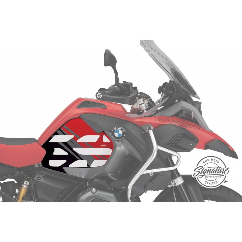 WUNDERLICH BMW Planche déco réservoir Style Anniversary - noir-rouge - 48100-002 BMW