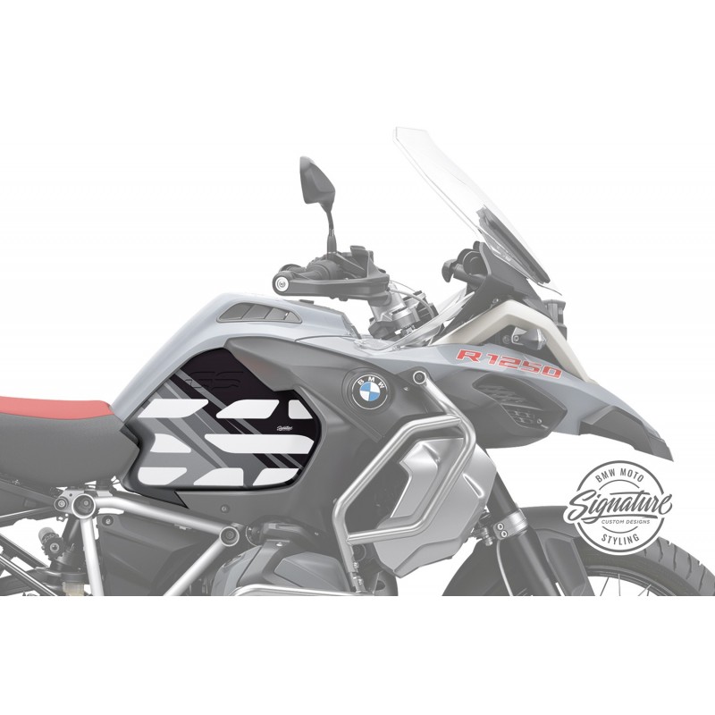 WUNDERLICH BMW Planche déco réservoir Style Anniversary - gris-noir - 48100-003 BMW