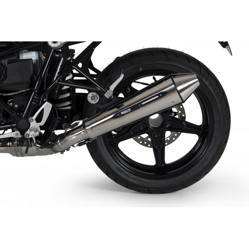 WUNDERLICH BMW Silencieux arrière BOS Slip-On R nineT "Taper" (EURO 4) - acier inoxydable - bas 51108-200 BMW