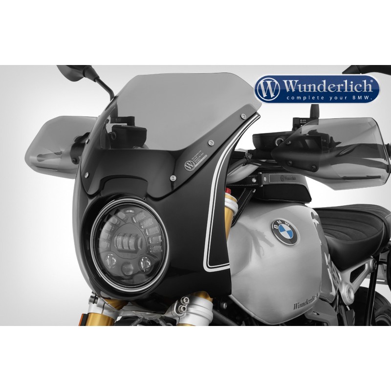 WUNDERLICH BMW Wunderlich Carénage DAYTONA R nineT - Blackstorm métallisé - bordé de blanc - 30471-204 BMW